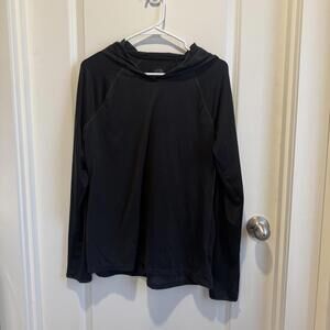 The North Face Women's FlashDry Long Sleeve Hoodie Shirt - Black, Size L